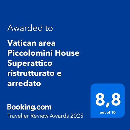 Vatican Area Piccolomini House Superattico Ristrutturato E Arredato Рим Екстериор снимка